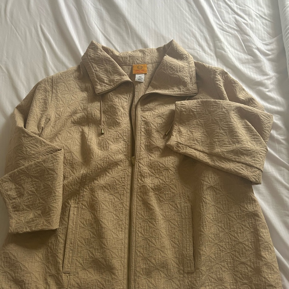 Ruby Rd. Beige Textured Utility Jacket Size 16w - image 3